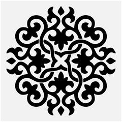 traditional pattern white © Ruska Studio