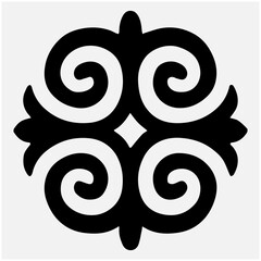 traditional pattern white © Ruska Studio