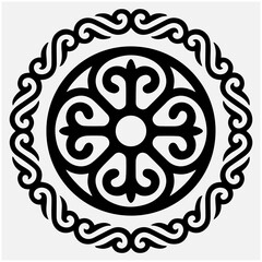 traditional pattern white © Ruska Studio