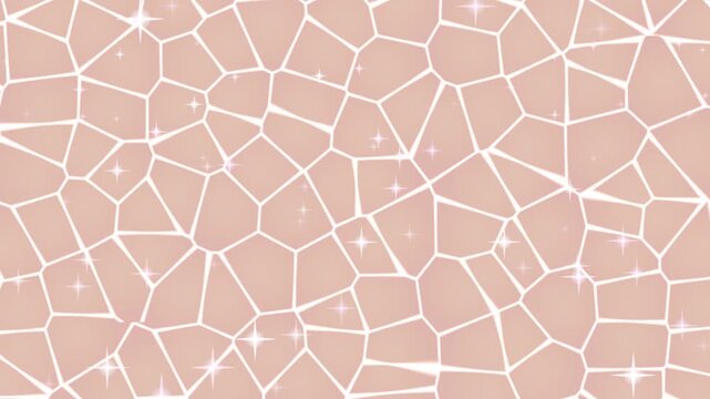 Abstract Geometric Background with Sparkling Light Particles Overlay