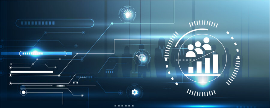 Team Growth Icon with Workforce Development and Business Performance Expansion