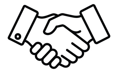 Obraz premium A handshake between two people in a business agreement or partnership