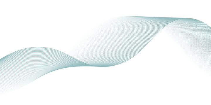 Abstract blue wave vector banner template