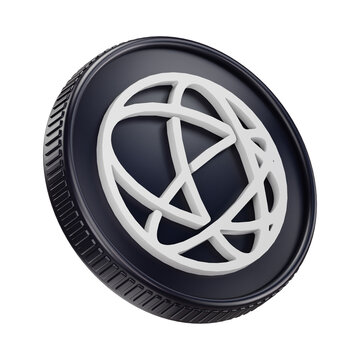 Celestia TIA Cryptocurrency Coin 3D Render Illustration