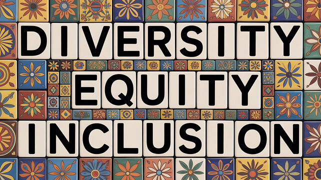 Diversity Equity Inclusion Tiles ideal for corporate presentations and B2B marketing