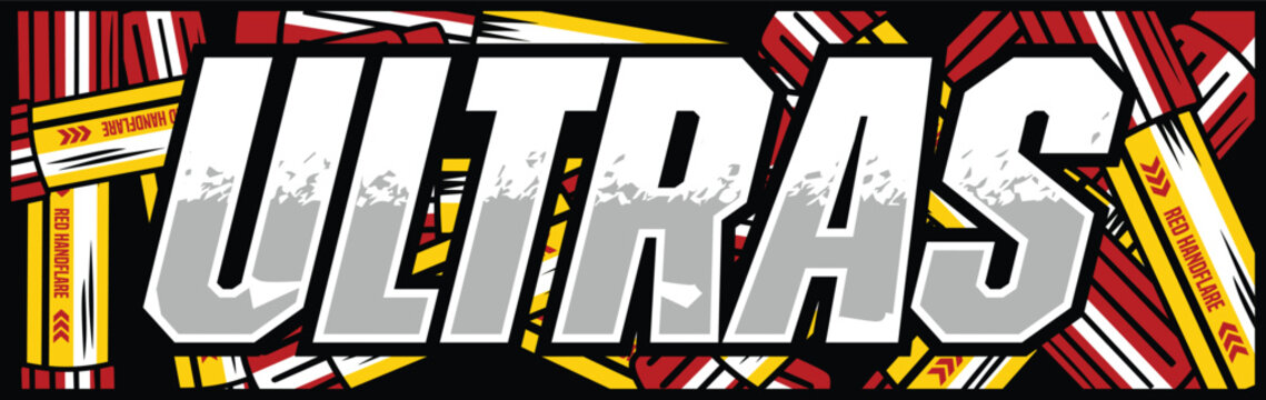 ultras sticker vector casual hooligan football fans illustration design