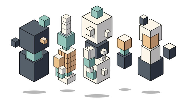 Minecraft Block Characters.