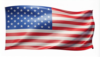 Fototapeta premium A detailed and realistic depiction of the United States of America's flag waving in the wind
