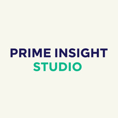 Fototapeta premium Prime Insight Studio Logo Text.