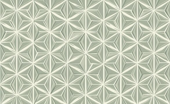Geometric repeating pattern of interlocking star shapes