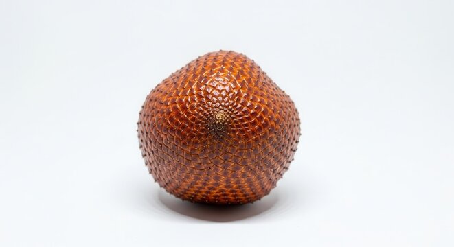Salak Fruit Snake Fruit Exotic Food Isolated on White Background Studio Shot