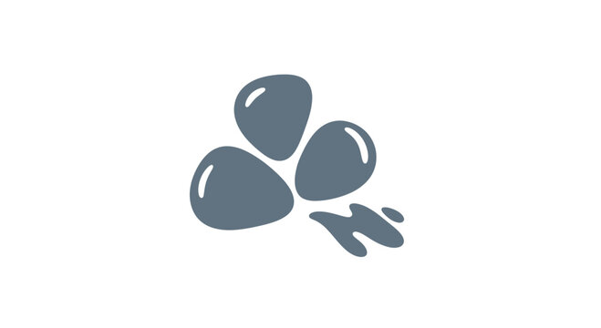 Grey Paw Print with Claw Marks.
