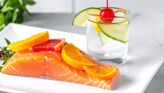 Salmon and citrus cocktail a refreshing culinary pairing