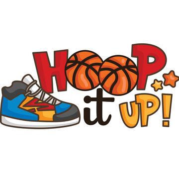 a vector of basketball theme kids 