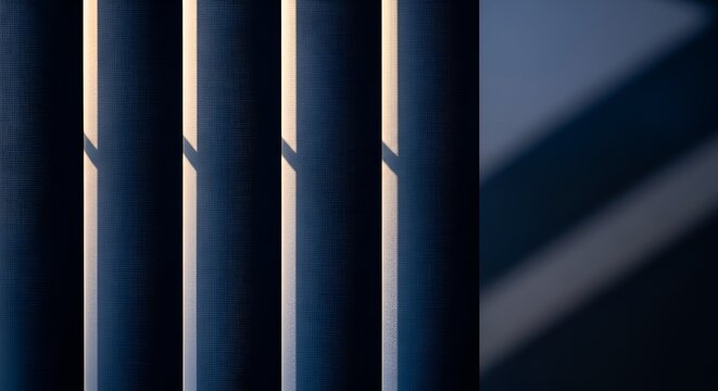 Vertical Blinds Shadow Play