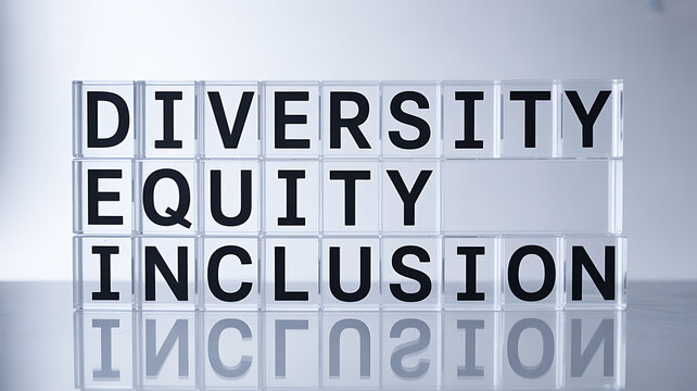 Diversity Equity Inclusion Text Blocks for high-end commercial advertising