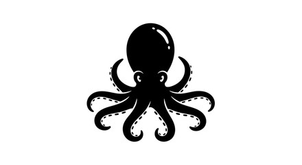 Black Silhouette of an Octopus. © labasa