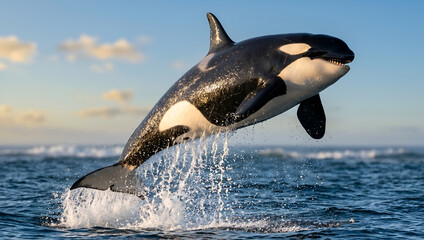 Obraz premium orca, whale, shark, sea, ocean, animal, dolphin