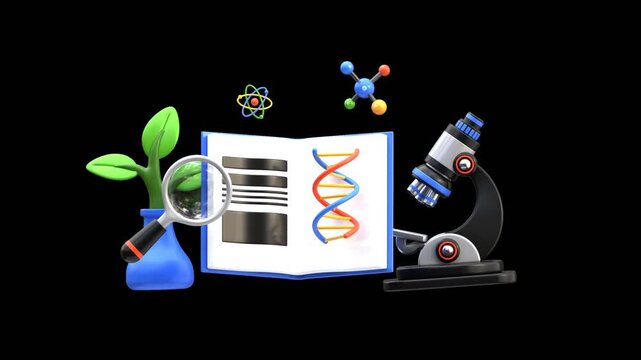3D Science and Research Elements | Alpha Channel