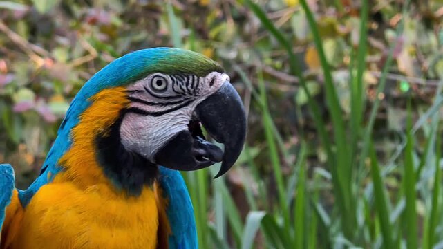 Blue and yellow macaw (Ara ararauna)