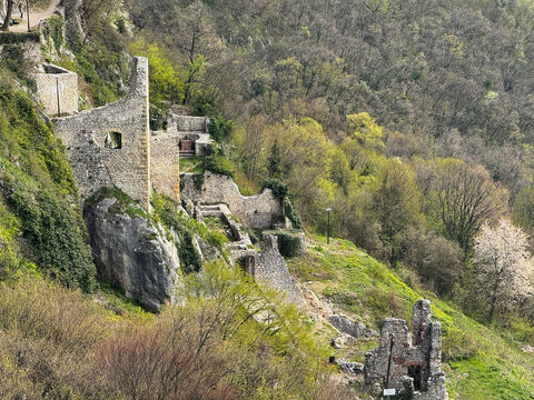Big Kalnik Fortress or ruins of the old town of Kalnik, Croatia - Festung Grosser Kalnik oder Ruinen der Altstadt Kalnik, Kroatien (Stari grad Veliki Kalnik ili ru&scaron;evine starog grada Kalnika, Hrvatska