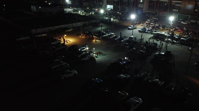 Night Vintage Market in Pathum Thani, Thailand