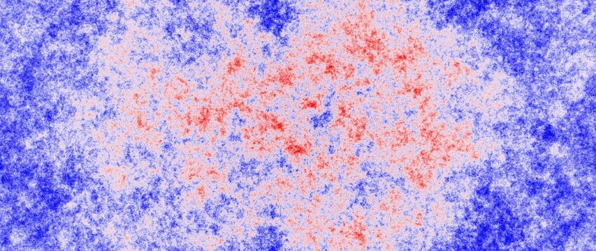 Abstract Red and Blue Grain Texture Background with High Contrast Noise Pattern and Soft Speckled Gradient Blend, Modern Artistic Wallpaper for Creative Design, Web, UI, Branding, Posters and Digital 