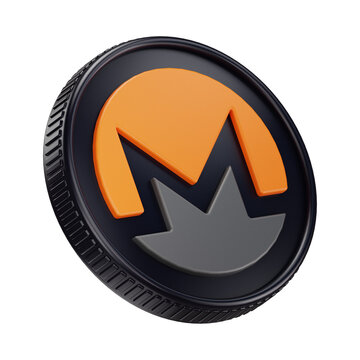 Monero XMR Cryptocurrency Coin 3D Render Illustration