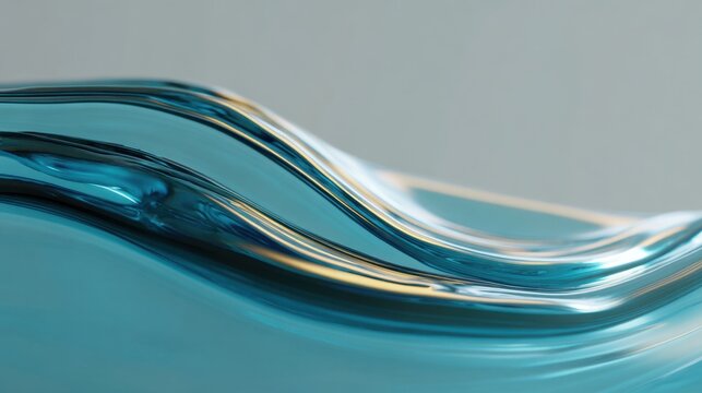 Fluid Dynamics: An artistic macro shot of a gentle water ripple, showcasing the captivating dance of light and shadow over a textured aquatic surface.