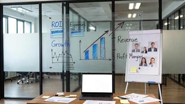 Startup investment analysis overview office setting business presentation growth insights