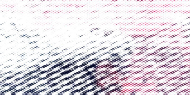 Hexagons pattern red texture background.