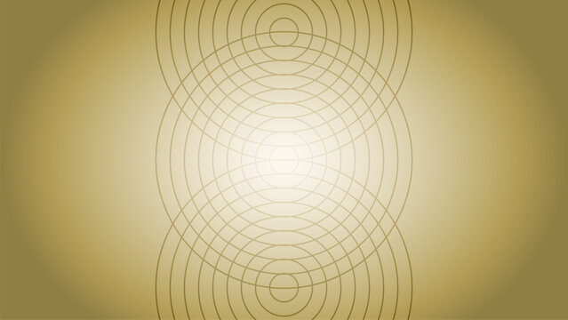 Golden radial glow abstract background with soft gradient light and elegant circular pattern texture