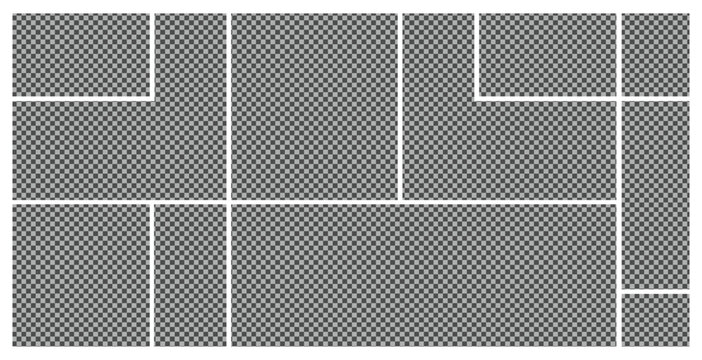 Bento grid pattern, Bento box vector, Bento grid layout design.