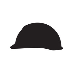 Fototapeta premium Safety helmet silhouette vector flat illustration design.Adobe Illustrator Artwork