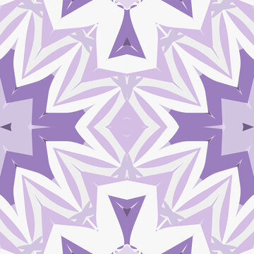 Cold shadow lavender abstract tessellated pattern in platinum, thistle, muted purple, deep violet