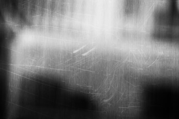 Black and White Blurry Grunge Texture Dirty Surface. Dark Tonality.