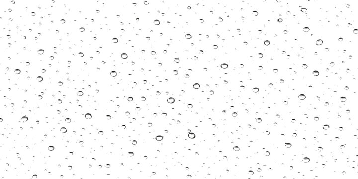 Abstract a close-up of crystal-clear water droplets, delicately clinging to a transparent surface. The image is a study of the ephemeral beauty of water, captured in pristine detail.