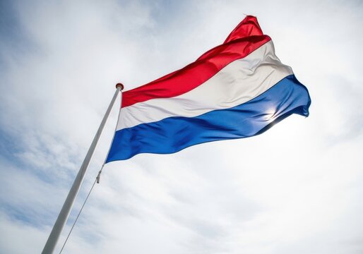 Waving flag of the netherlands
