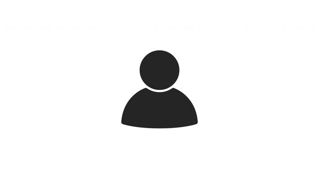 User account blocked, ban, access denied, restriction icon animation video