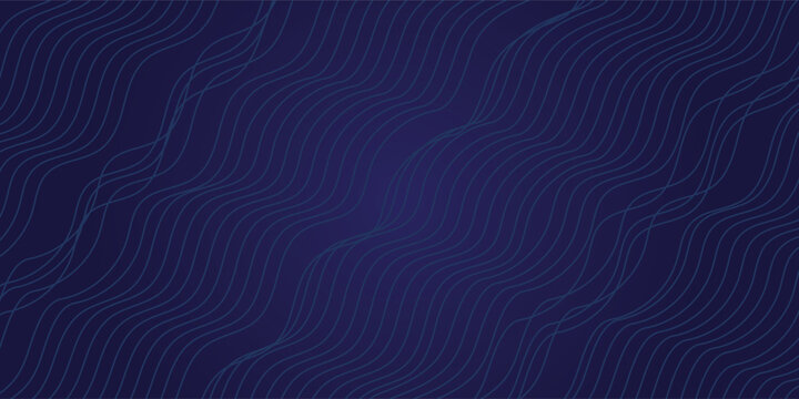 Abstract Banner Background in blue color lines waves. Modern creative trendy in vector EPS 10