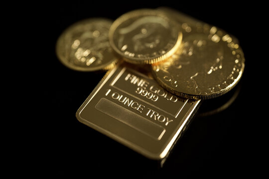 Gold bar gold coins 999 for money investing