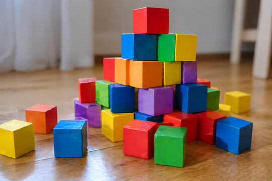 colorful wooden blocks