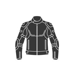 Naklejka premium Motorcycle Jacket Icon Vector Graphic
