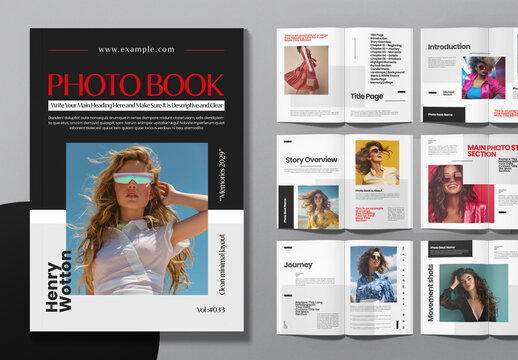 Modern Photo Book Magazine Template