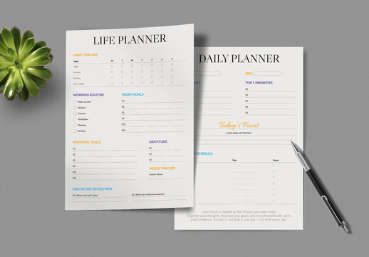 Planner Template Layout