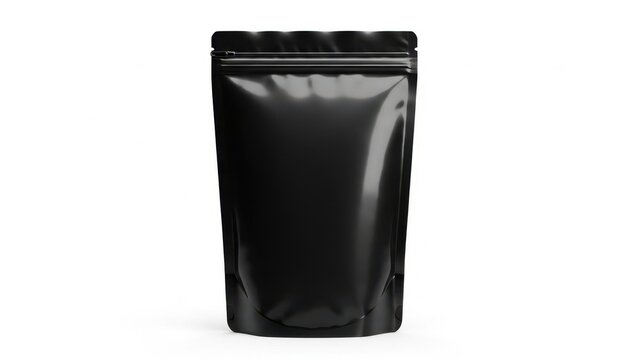 Standing black foil pouch