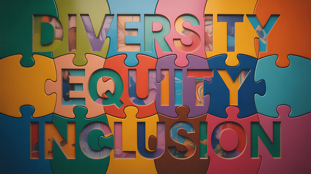 Diversity Equity Inclusion Puzzle symbolizing peace, mindfulness, and relaxation