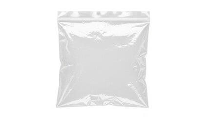 Naklejka premium Clear plastic resealable bag