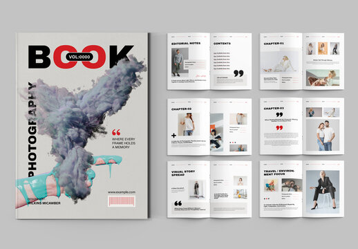 Photography Book Template Layout
