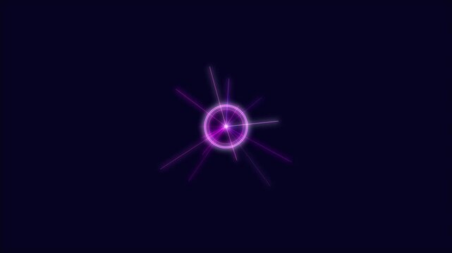 Minimalist abstract glowing pink neon lines animate into a clean checkmark logo reveal on dark background motion